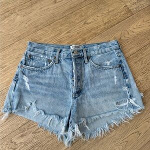 AGOLDE Women's Light Blue Denim Shorts
